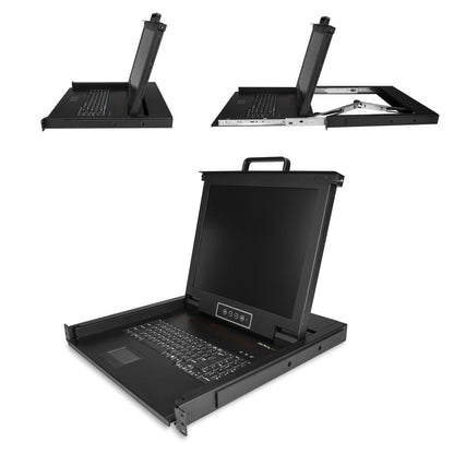 StarTech.com Rackmount KVM Console - Single Port VGA KVM with 17" LCD Monitor for