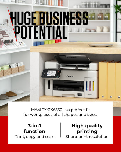 Canon MAXIFY GX6550 Inkjet A4 600 x 1200 DPI Wi-Fi Printer