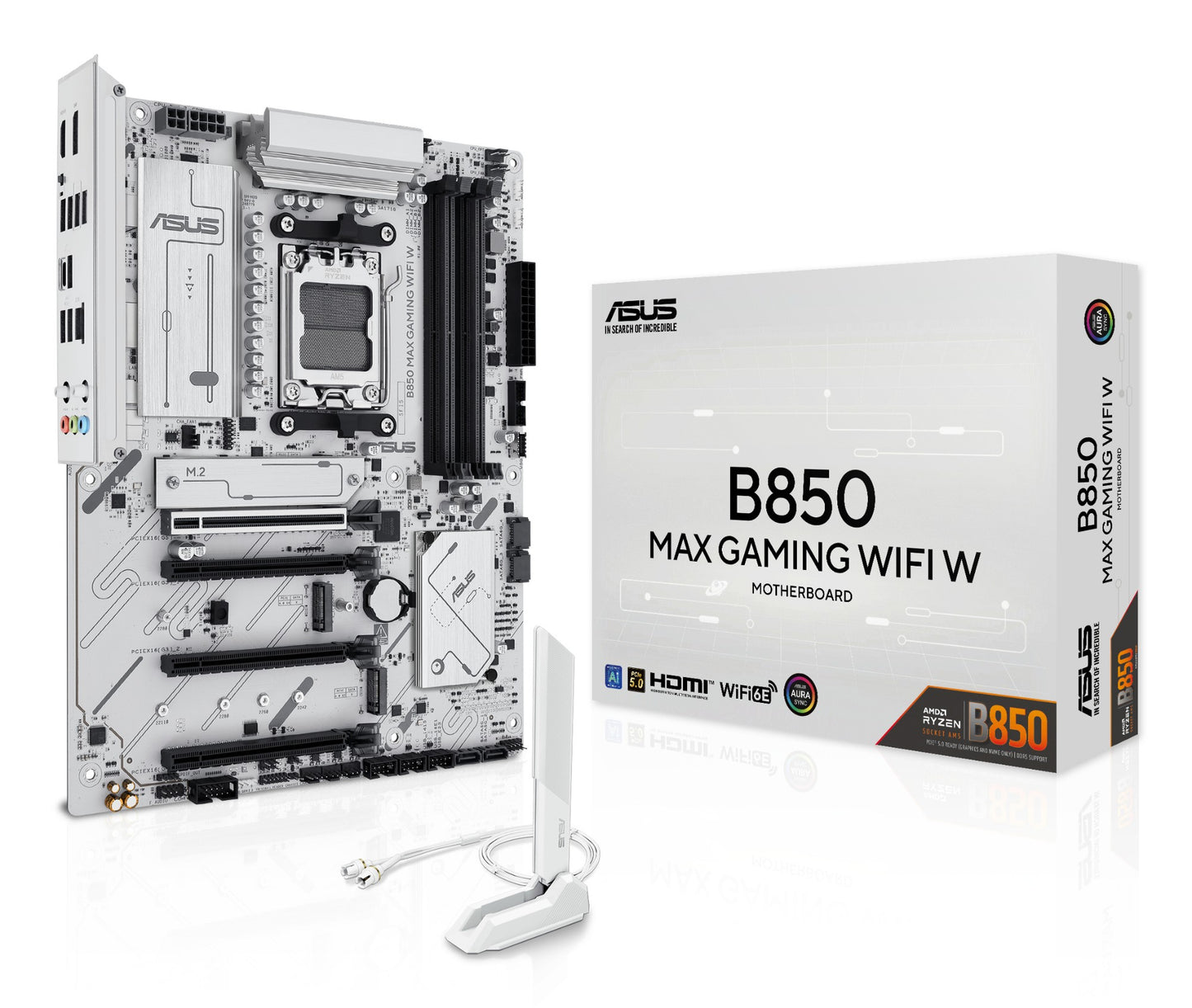 ASUS B850 MAX GAMING WIFI W AMD B850 Socket AM5 ATX Motherboard