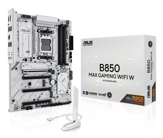 ASUS B850 MAX GAMING WIFI W AMD B850 Socket AM5 ATX Motherboard
