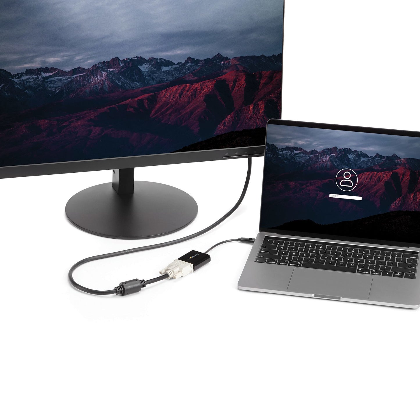 StarTech.com USB C to DVI Adapter - Black - 1920x1200 - USB Type C Video Converter Hub