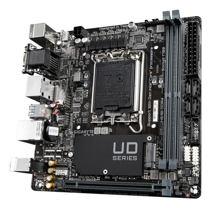 Gigabyte H610I DDR4 Motherboard - Supports Intel Core 14th CPUs, 4+1+1 Hybrid