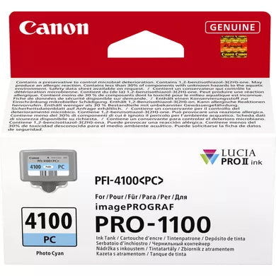 Canon 6781C001/PFI-4100PC Cyan Ink Cartridge (Canon IPF PRO-1100)