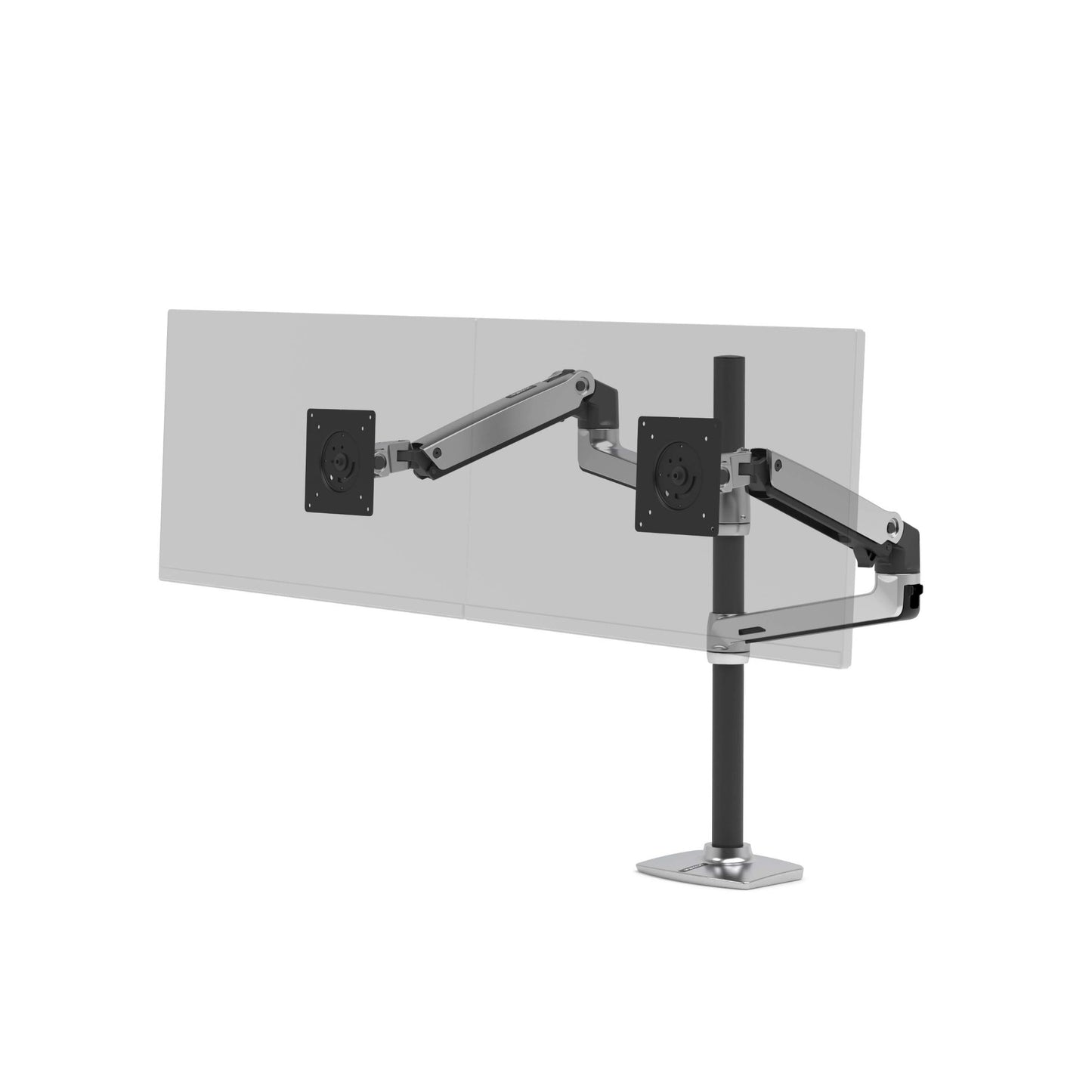 Ergotron LX Series LX Dual Stacking Arm Tall Pole 101.6 cm (40") Desk Aluminium Mount