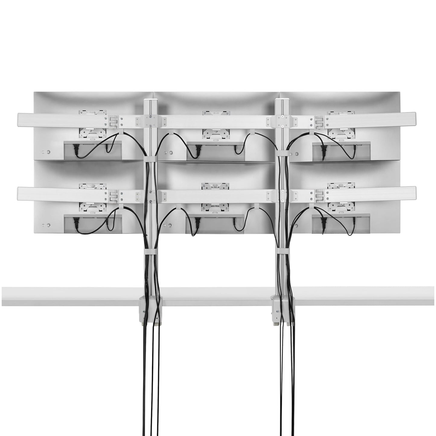 StarTech.com Six-Monitor Desk Mount with Crossbar, Up To 32-inch Computer Screens