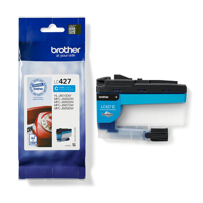 Brother LC-427C Cyan Ink Cartridge (1.5K pages, Brother MFC-J 5955)