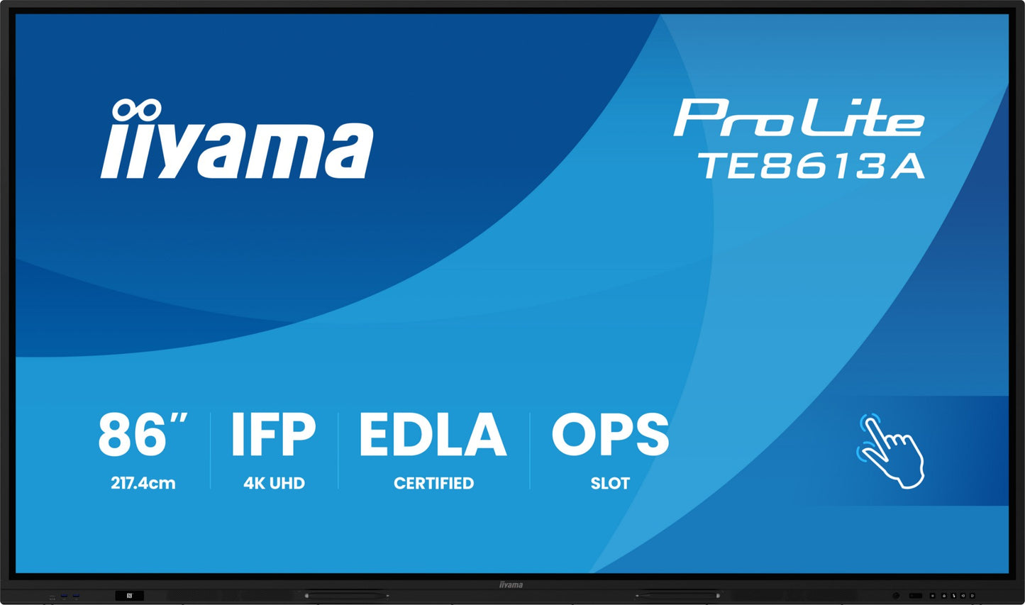 iiyama TE8613A-B2AG Signage Display Kiosk design 2.17 m 4K UHD IPS Touch Monitor