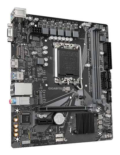 Gigabyte H610M H V3 DDR4 Motherboard - Supports Intel Core 14th CPUs, 4+1+1 Hybrid