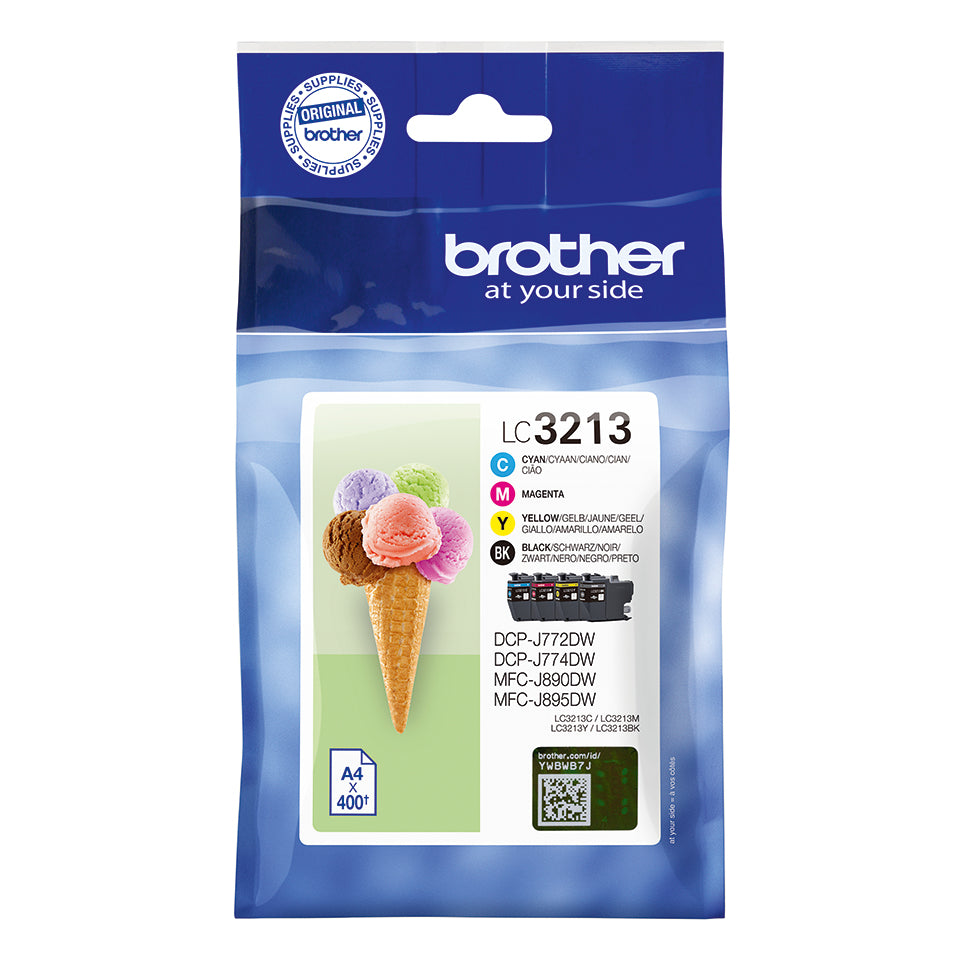 Brother LC-3213VAL Ink Cartridge (400 pages, Brother DCP-J 772)