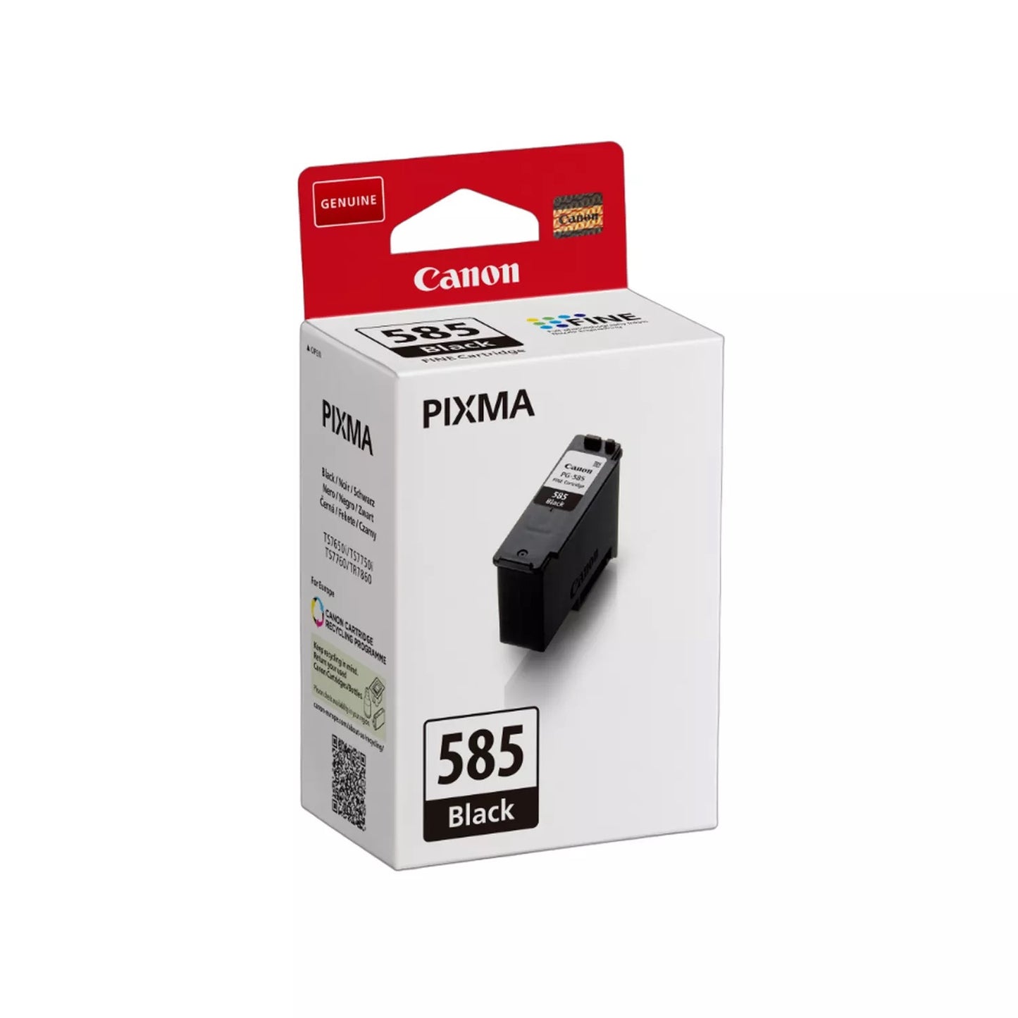 Canon 6205C001/PG-585 Black Ink Cartridge (180 pages, Canon Pixma TS 7650)