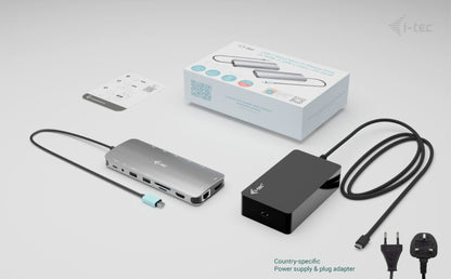 i-tec Metal Nano 3x USB-C Docking Station 140W (ED140UK)