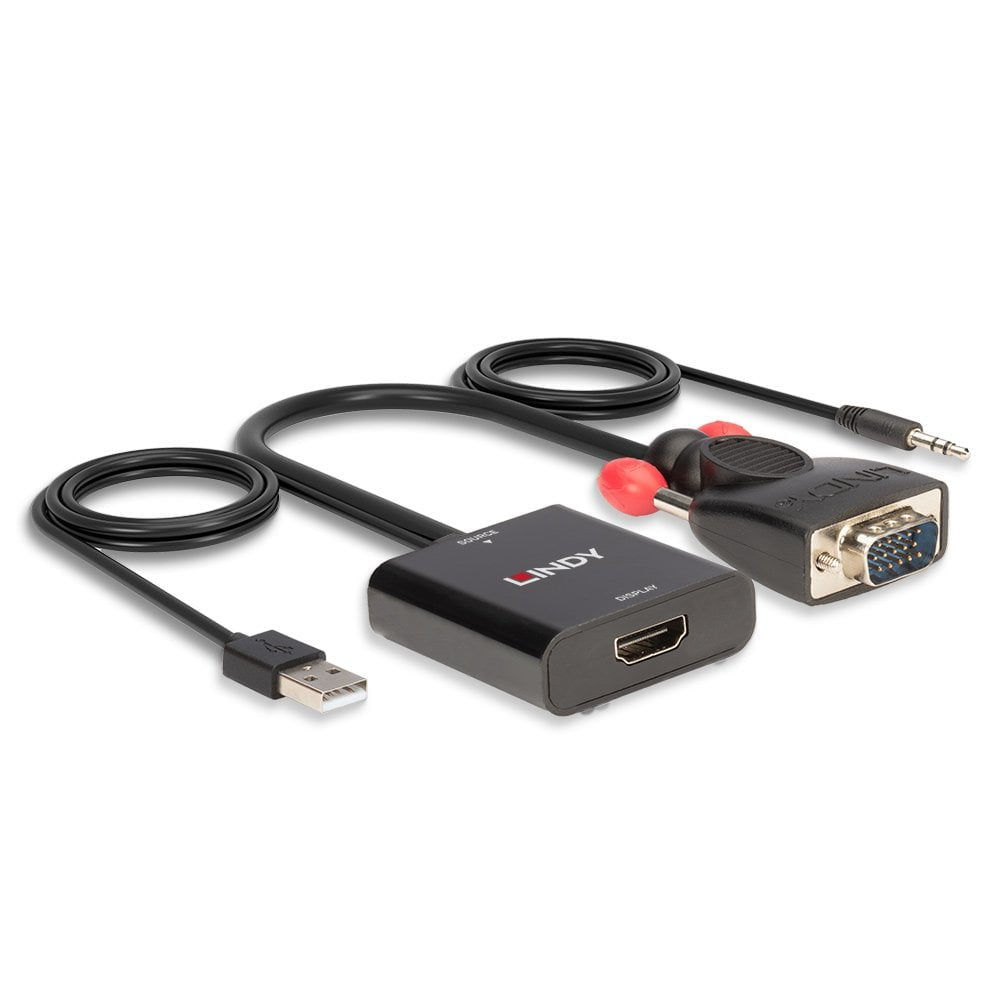 Lindy VGA and Audio to HDMI Converter Cable