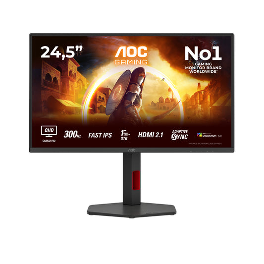 AOC G4 Q25G4SR 24.5" QHD IPS 300Hz Monitor
