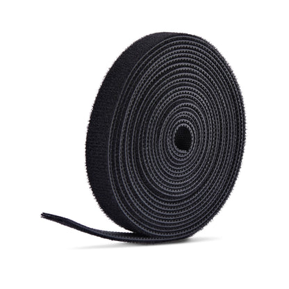 StarTech.com 75ft (22.8m) Hook and Loop Roll, 0.5in Wide, Black, Cut-to-Size Cable