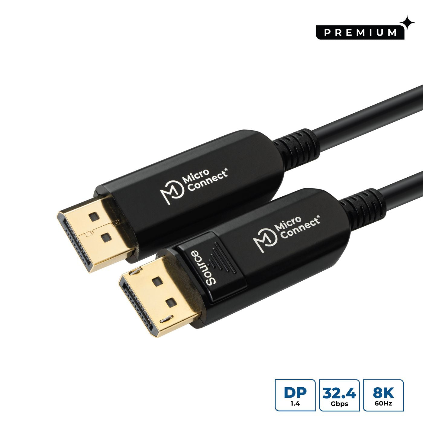 Microconnect DP-MMG-1000V1.4OP DisplayPort cable 10 m Black