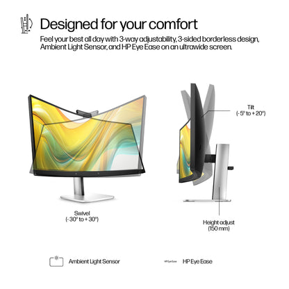 HP Series 5 Pro 34" UWQHD VA 100Hz Curved Monitor