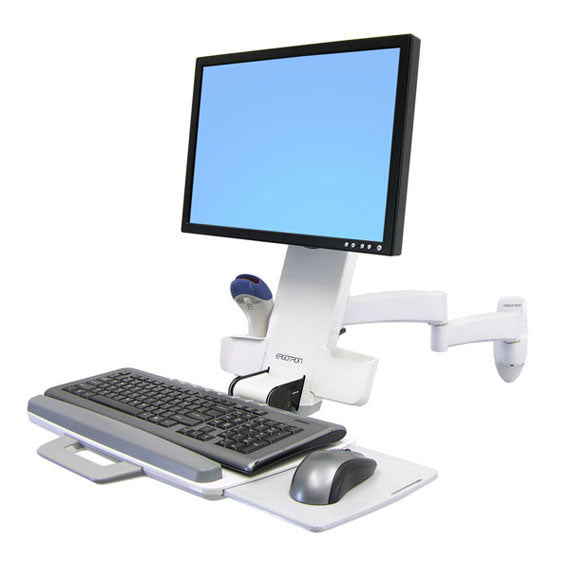 Ergotron 200 Series Combo Arm 61 cm (24") White Wall Mount