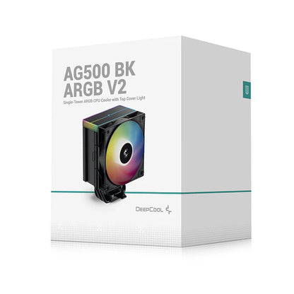 DeepCool AG500 BK ARGB V2 Processor Air cooler 11.9 cm Black Cooling
