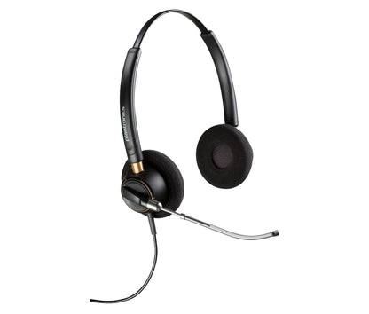 HP Poly EncorePro 520V Binaural Headset VoiceTube +Quick Disconnect