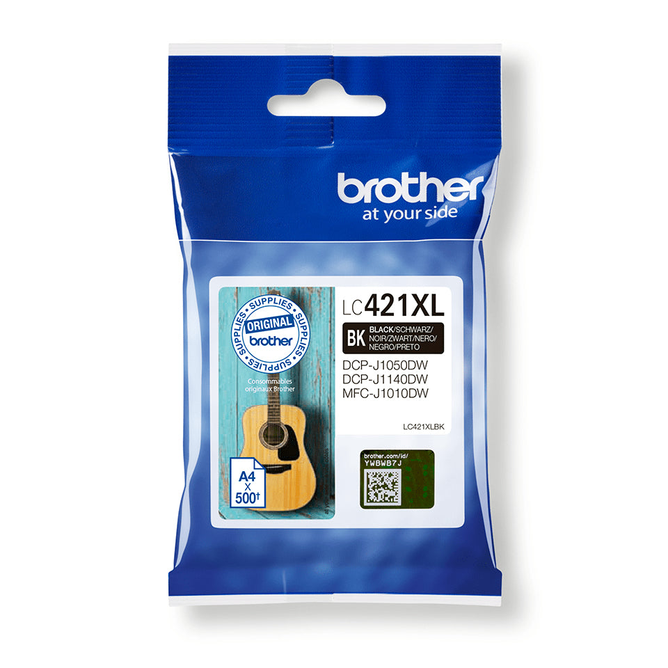 Brother LC-421XLBK Black Ink Cartridge (500 pages, Brother DCP-J 1050)