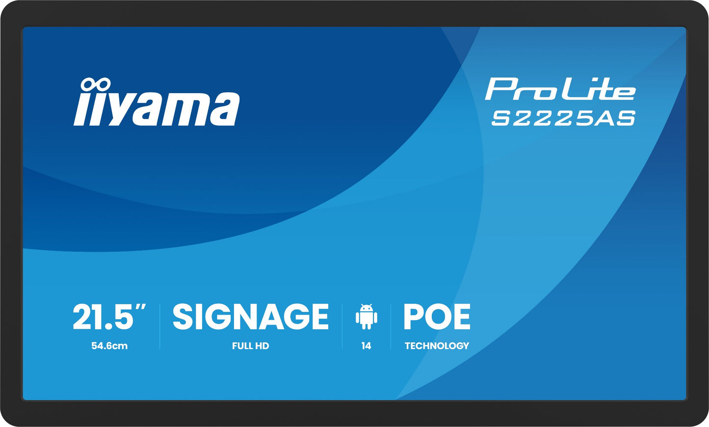 iiyama ProLite S2225AS-B1P Digital signage flat panel 21.5" Full HD IPS Monitor