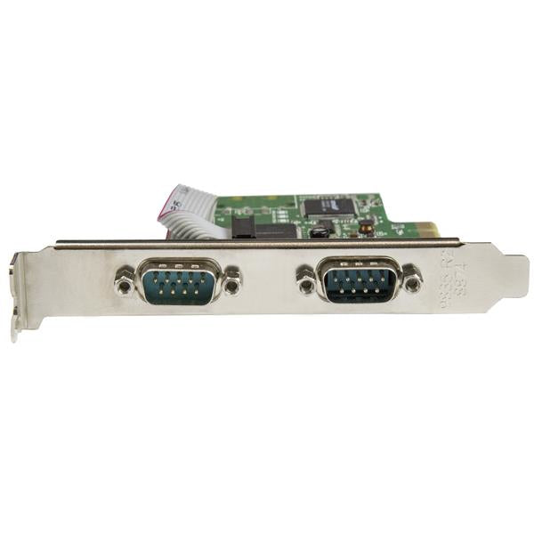 StarTech.com 2-Port PCI Express Serial Card with 16C1050 UART - RS232 - TAA Hub
