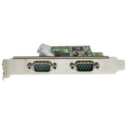 StarTech.com 2-Port PCI Express Serial Card with 16C1050 UART - RS232 - TAA Hub