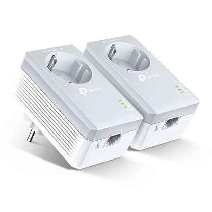 TP-LINK Passthrough Powerline 600 Starter Kit, 1 Port Network Adapter