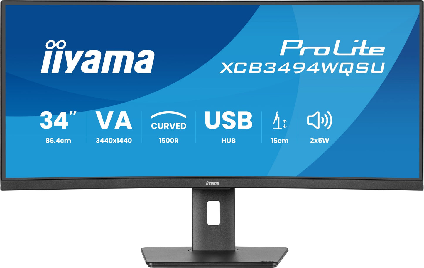 iiyama ProLite XCB3494WQSU-B1 34" UWQHD VA 120Hz Curved Monitor