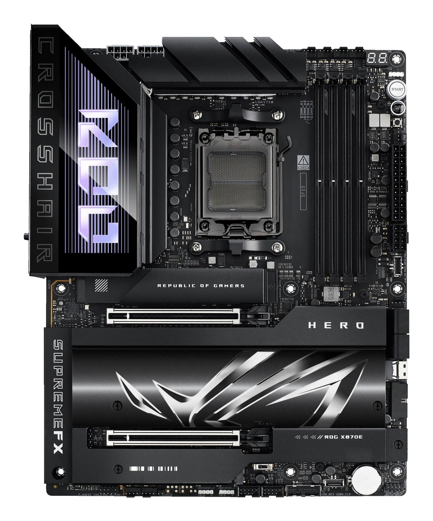 ASUS ROG CROSSHAIR X870E HERO AMD X870E Socket AM5 ATX Motherboard