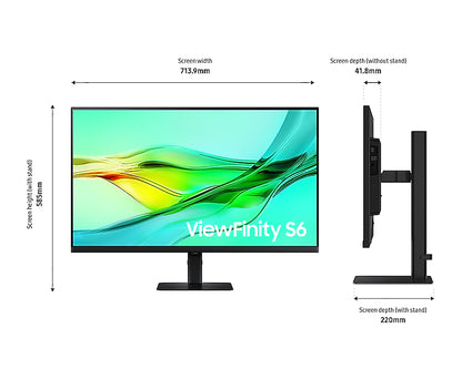 Samsung LS32D600UAU 32" QHD IPS 100Hz Monitor