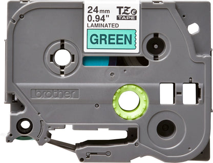 Brother TZE-751 DirectLabel black on green Laminat 24mm x 8m for Brother P-Touch TZ Labels