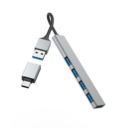 Hama 00200141 interface hub USB 3.2 Gen 1 (3.1 Gen 1) Type-A 5000 Mbit/s Grey