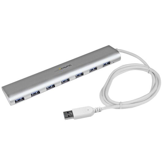 StarTech.com 7-Port USB Hub, USB A to 7x USB-A Ports, USB 5Gbps, Rugged Design, Bus