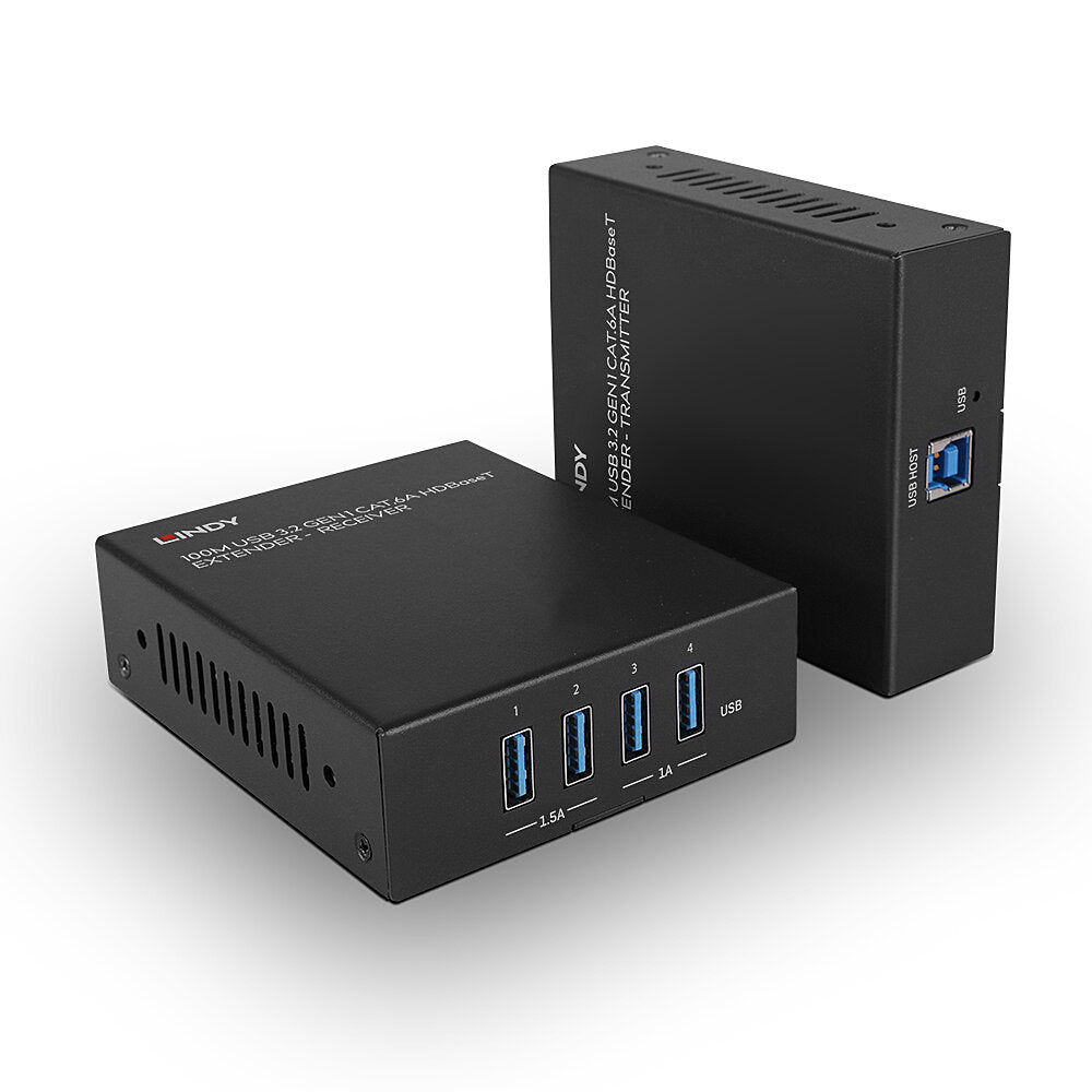Lindy 100m USB 3.2 Gen 1 Cat.6A HDBaseT Extender KVM Switch