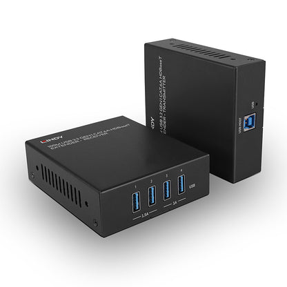 Lindy 100m USB 3.2 Gen 1 Cat.6A HDBaseT Extender KVM Switch