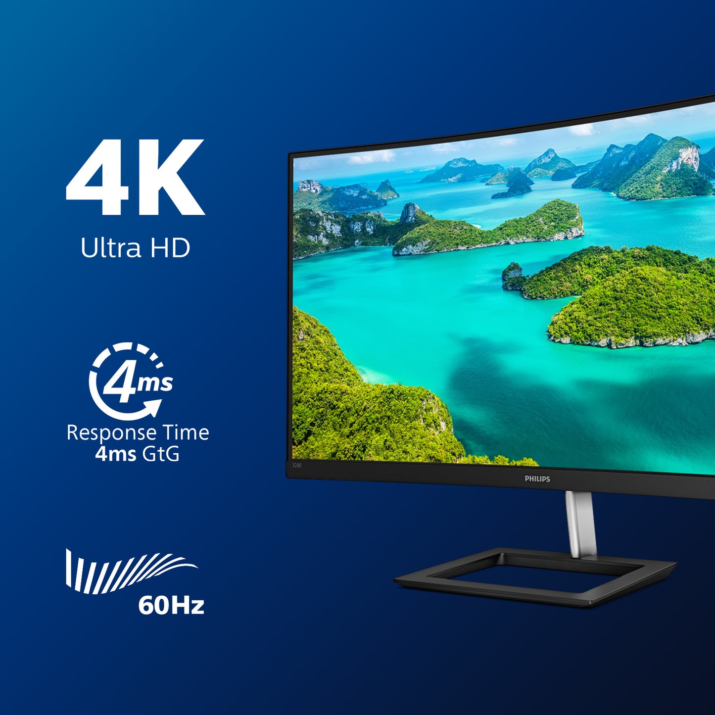 Philips E Line 328E1CA/00 31.5" 4K UHD VA Curved Monitor
