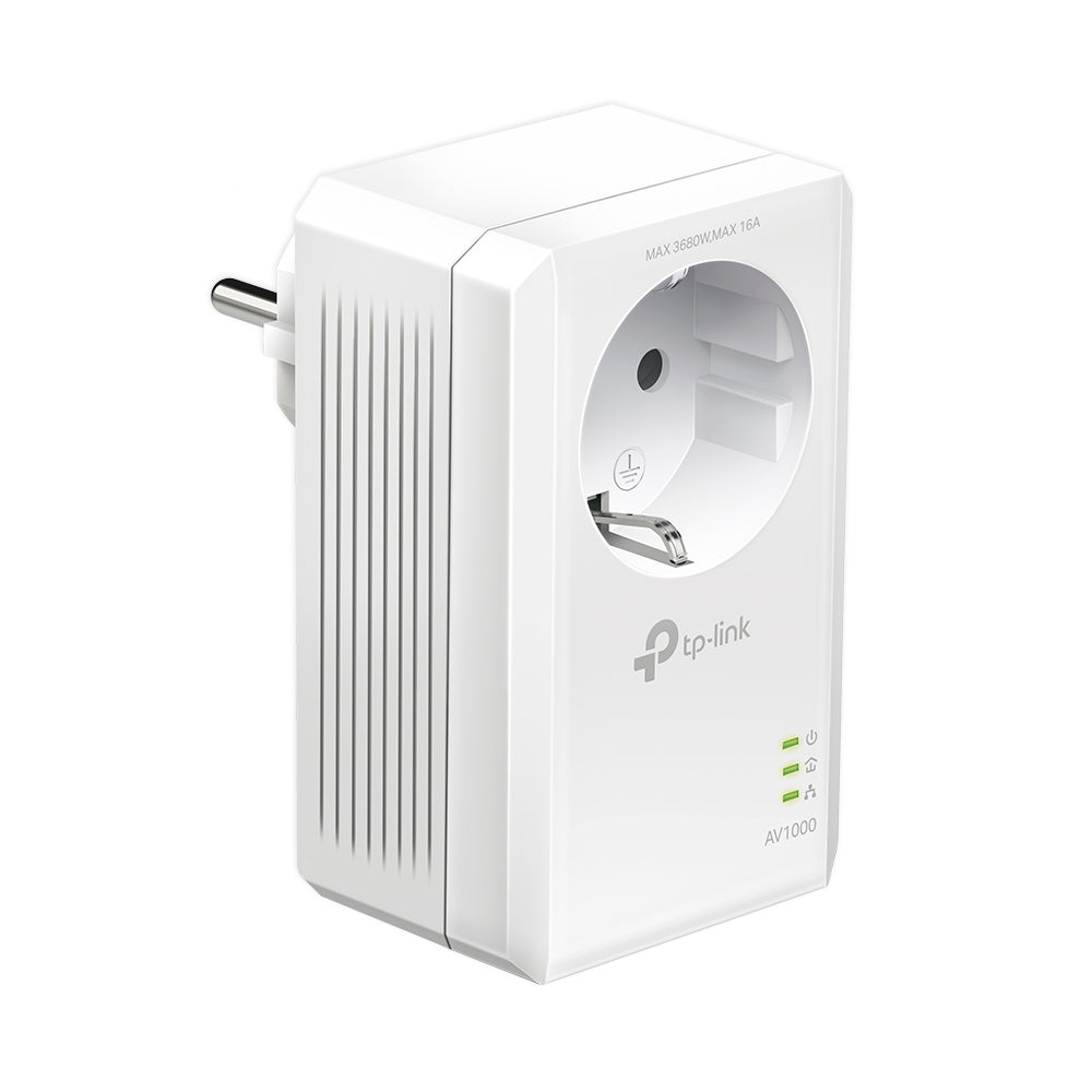 TP-LINK AV1000 Gigabit Passthrough Powerline Starter Kit Network Adapter