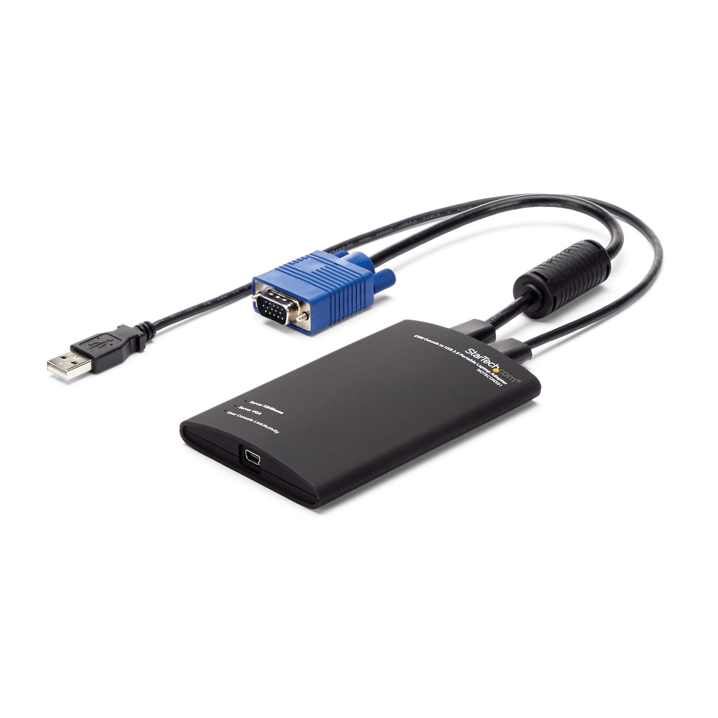 StarTech.com KVM Console to USB 2.0 Portable Laptop Crash Cart Adapter Cable