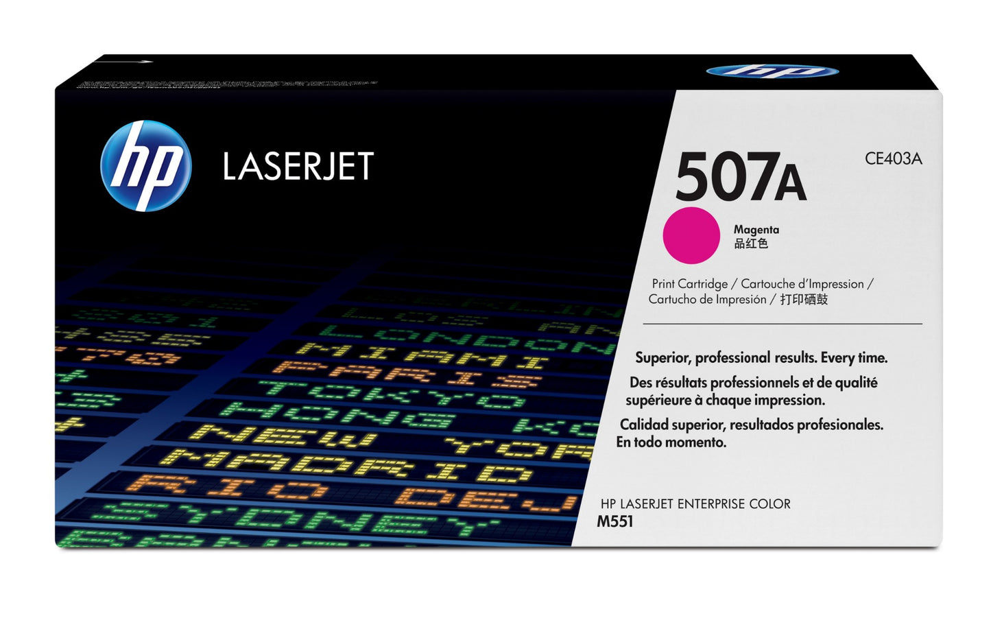 HP CE403A/507A Magenta Toner Cartridge (6K pages, HP LaserJet EP 500)