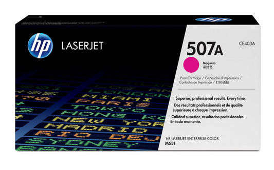 HP CE403A/507A Magenta Toner Cartridge (6K pages, HP LaserJet EP 500)