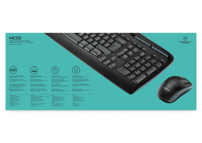 Logitech MK330 Wireless Keyboard & Mouse Combo
