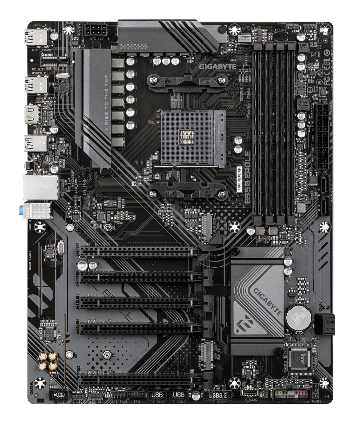 Gigabyte B550 EAGLE Motherboard - AMD Ryzen 5000 G-Series CPUs, 10+3+1 Phases VRM