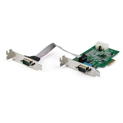 StarTech.com 2-port PCI Express RS232 Serial Adapter Card - PCIe RS232 Serial Host Hub (2S953LP)