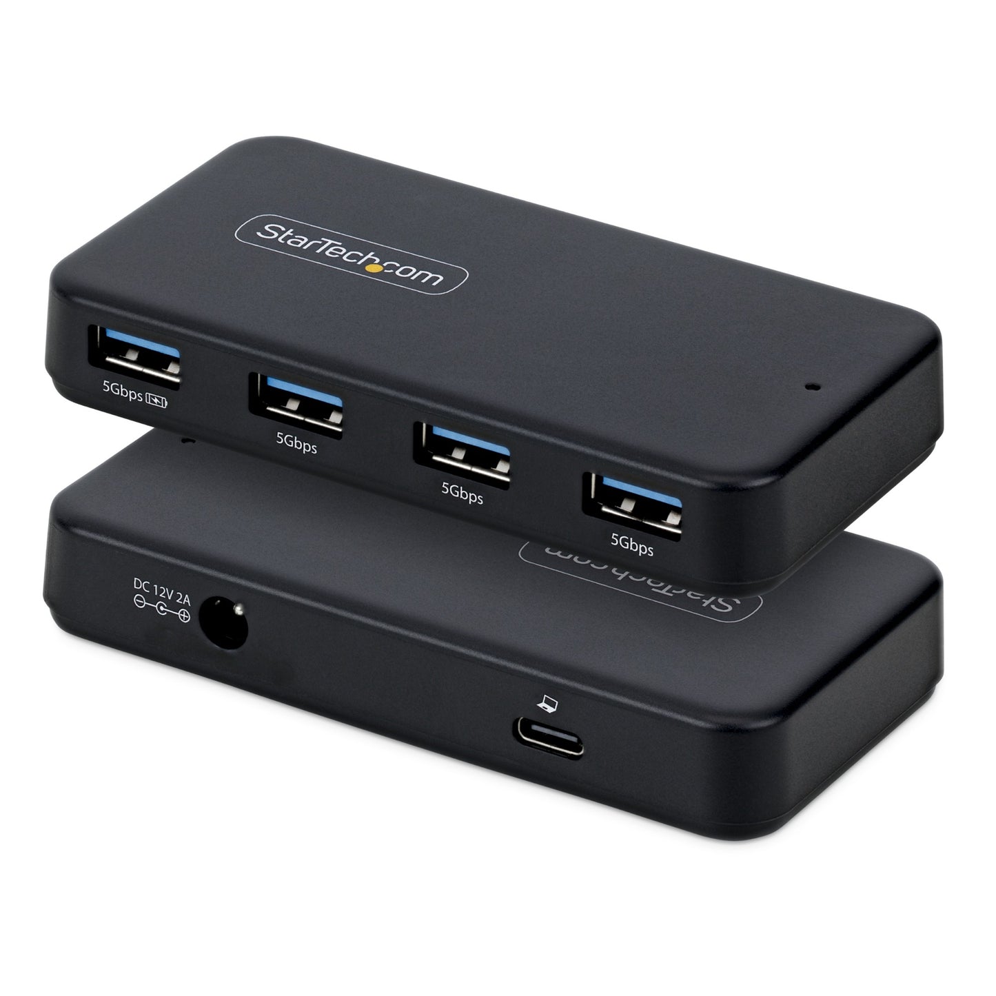 StarTech.com 4-Port USB-A Hub, 5Gbps, Self-Powered, 2-in-1 USB-C and USB-A Host
