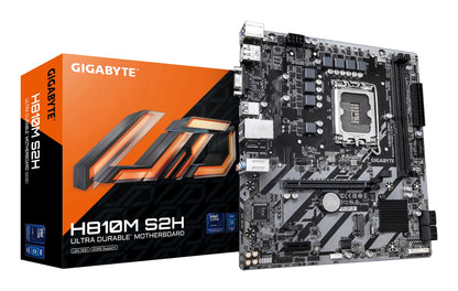 Gigabyte H810M S2H Motherboard - Intel Core Ultra (Series 2) CPUs, 4+1+2 Phases VRM