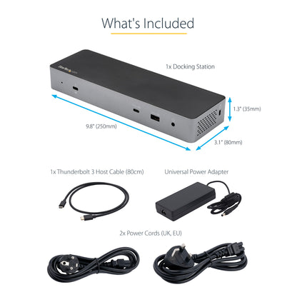 StarTech.com for Macbook Pro/Air-M1/M2/M3/M4 Thunderbolt 3 Docking Station