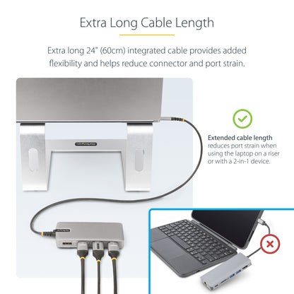StarTech.com Monitor Multiport Adapter USB-C Docking Station 100W
