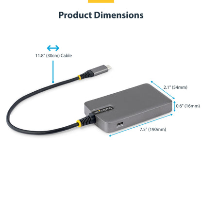 StarTech.com 4-Port USB-C Hub, 5Gbps, Bus Powered, USB C to 4x USB-A Hub with USB-C