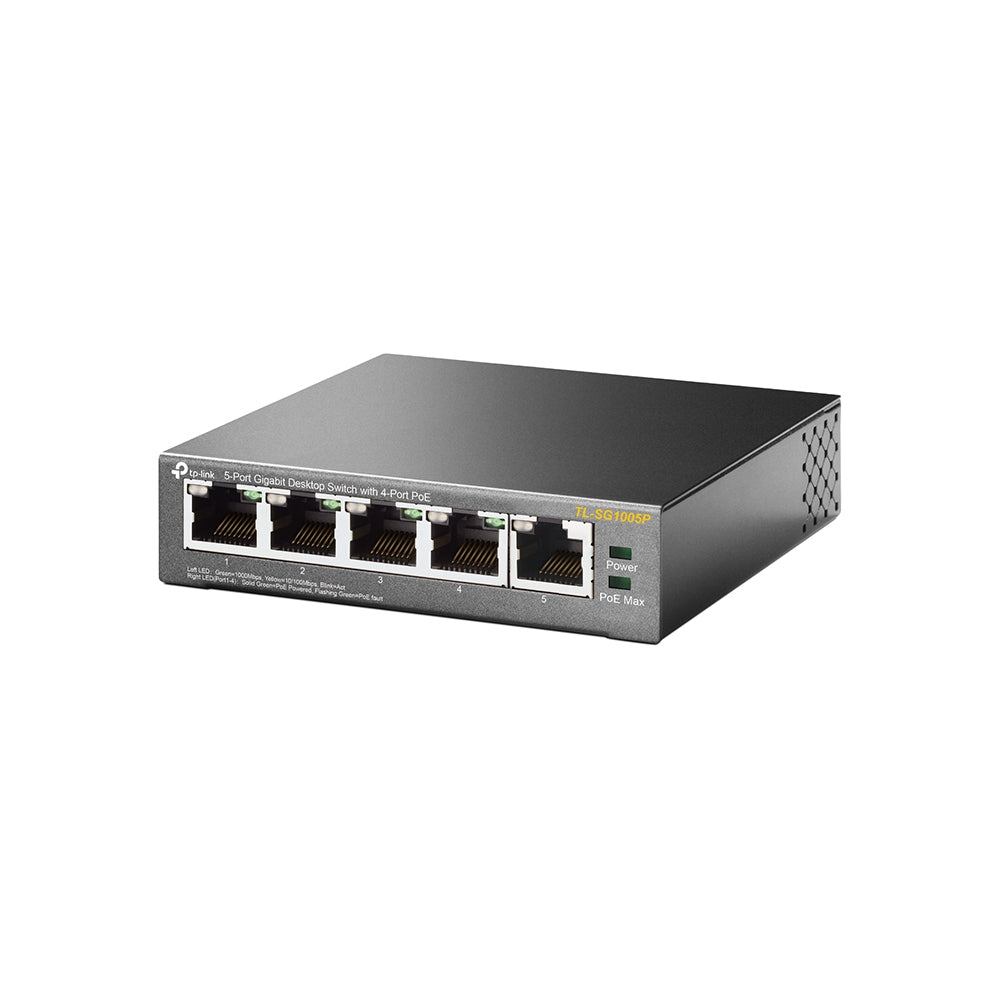 TP-LINK 5-Port Gigabit Desktop PoE Switch with 4-Port